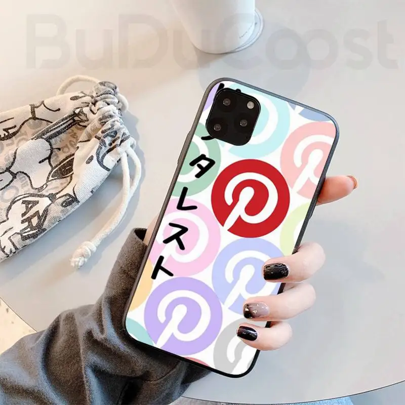 

Pinterest Logo Phone Case For Iphone 12 Pro Max 11 Pro XS MAX 8 7 6 6S Plus X 5S SE 2020 XR Case