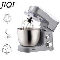 jiqi stainless steel electric chef stand food mixer automatic whisk eggs beater cream blender cake bread dough kneading machine
