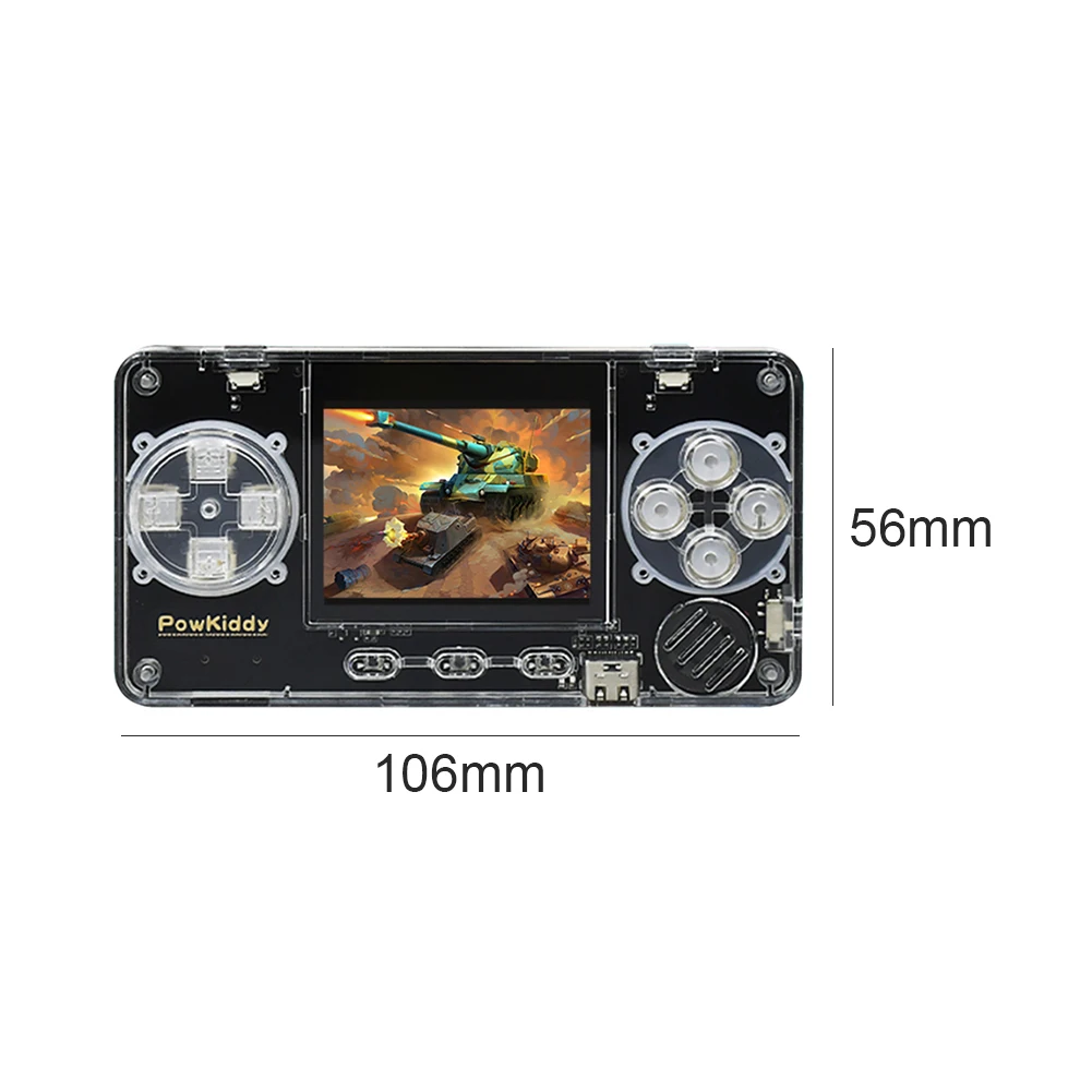 

Powkiddy A66 Retro Handheld Game Console Built-in 4000 Games Portable Mini Pocket Game Gaming Player with 2 inch LCD Display