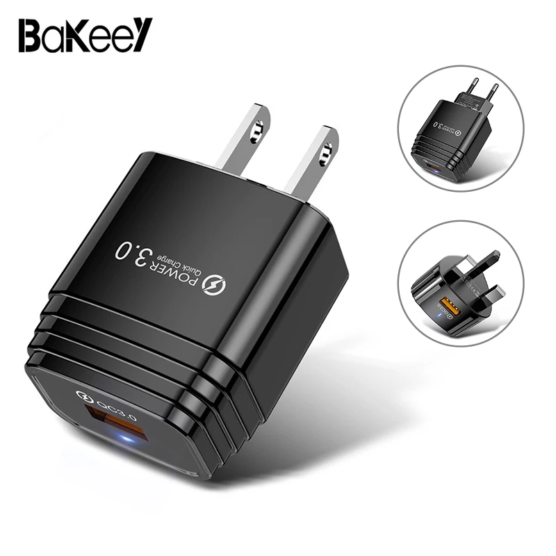 Универсальное быстрое зарядное устройство Bakeey QC3.0 для путешествий портативное