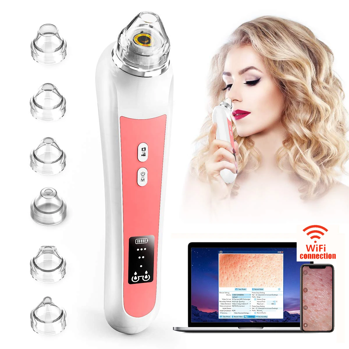 

Вакуумный прибор для удаления черных точек с помощью Wi-Fi