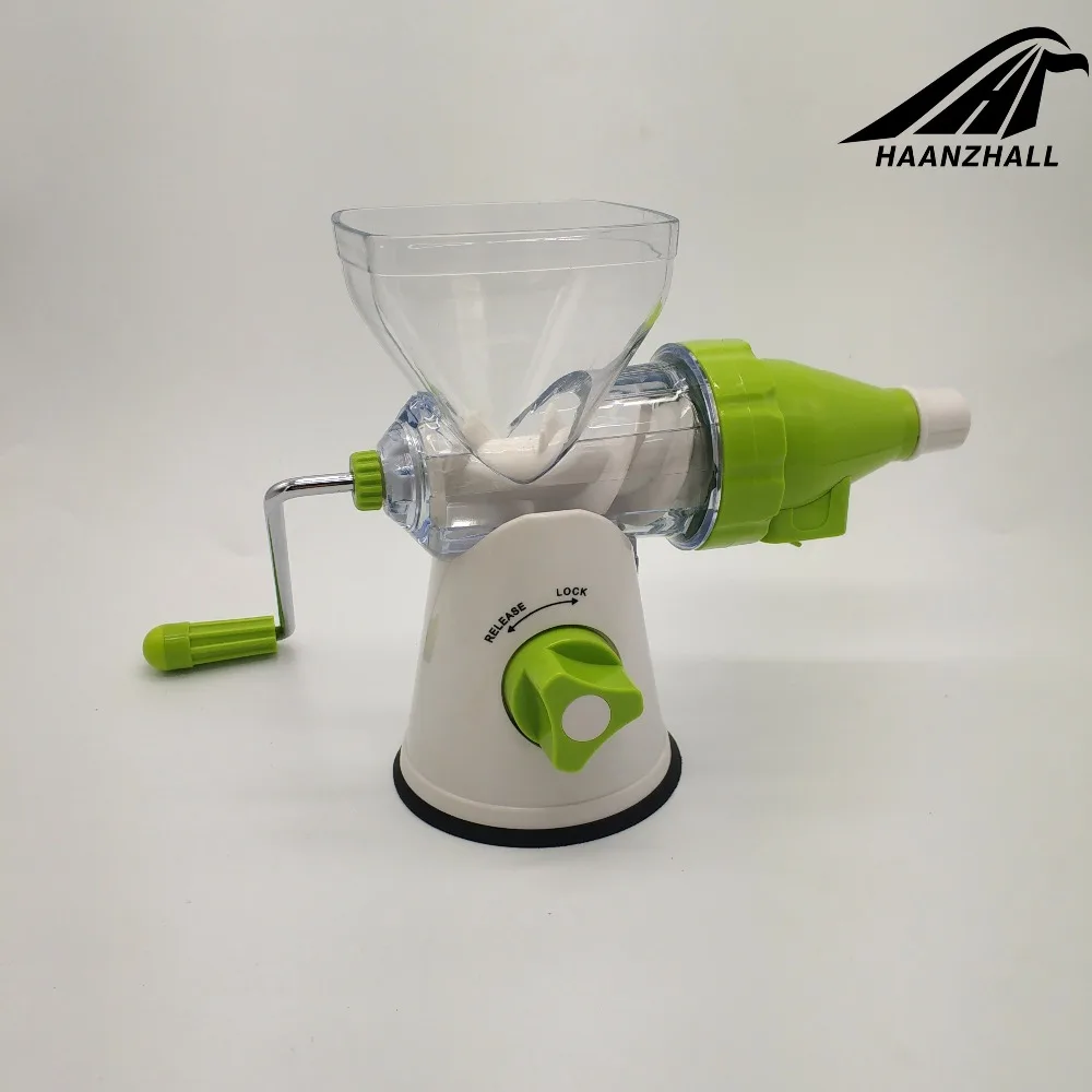 Многофункциональная кухонная ручная соковыжималка с одним шнеком и всасывающим
