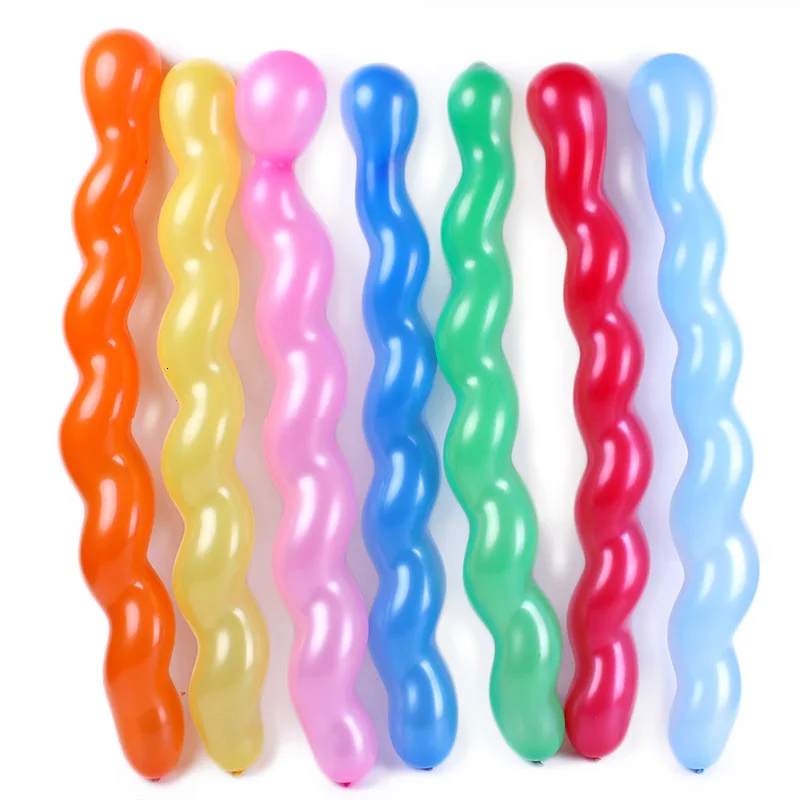 10 предметов/лот 36 дюймов спираль латексных воздушных шаров с буй воздушный шар