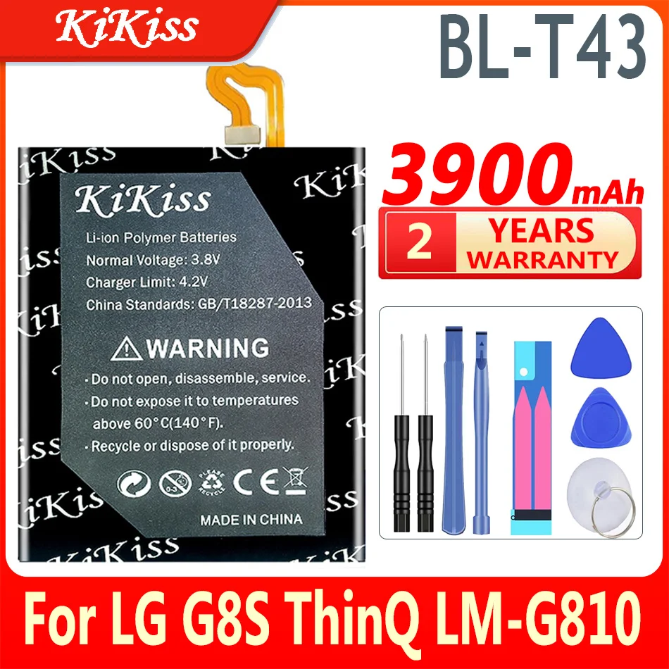 

KiKiss 3900mAh BL-T43 Battery for LG G810, G8S ThinQ, G8S ThinQ Global, LMG810EA, LMG810EAW, LM-G810EAW Batteries