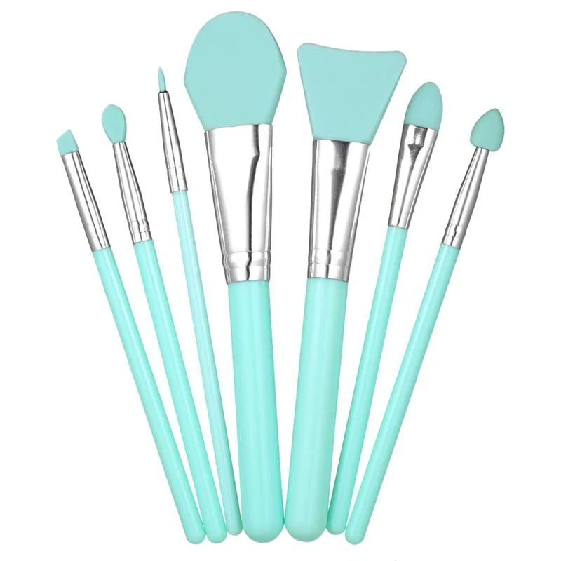 

4/6/7 PCS Professional Silicone Makeup Brush Easy to Clean Skin-Friendly Flexible Facial Mud Applicator Beauty Tools EY669