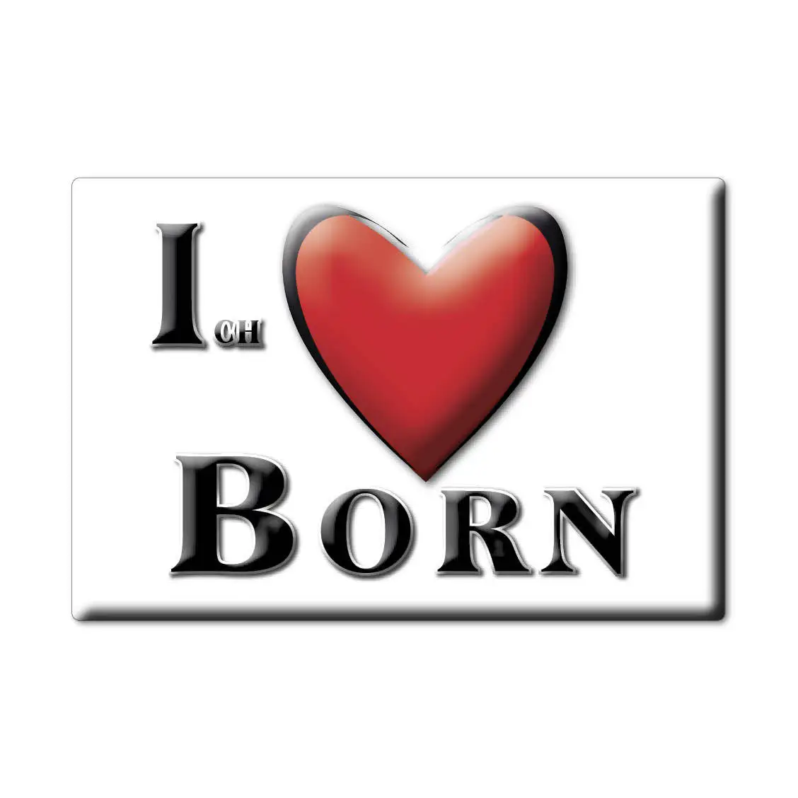 BORN MAGNET LODESTONE NORDRHEIN WESTFALEN (NW) GERMANY FRIDGE SOUVENIR I LOVE GIFT | Дом и сад