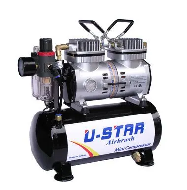 

Yushida u-star tool u-602g double cylinder air pump with air tank