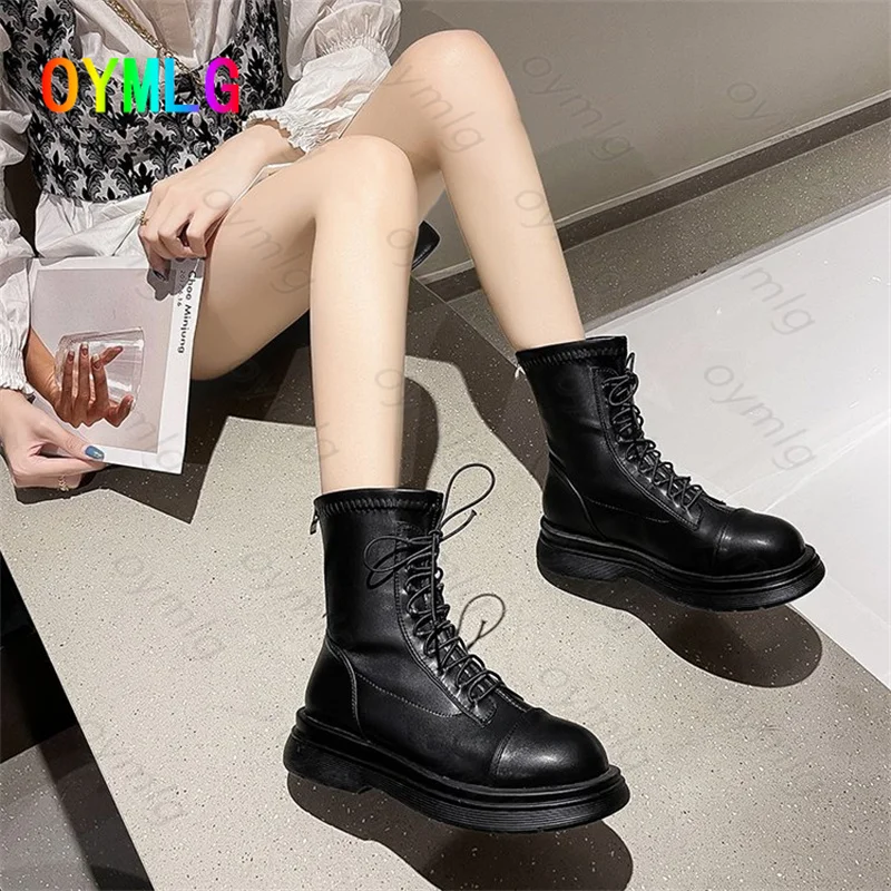 

Ботинки мартинсы женские, новинка 2021, весенне-осенние одноботинки в британском стиле на молнии сзади, тонкие короткие ботинки, женская обув...