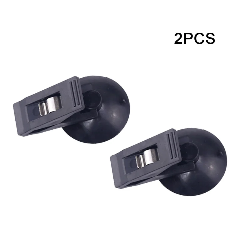

2PCS CarInteriorWindowClipMount SuctionCapClipPlasticSuckerRemovableHolderForSunshadeCurtain Ticket Car Accessories