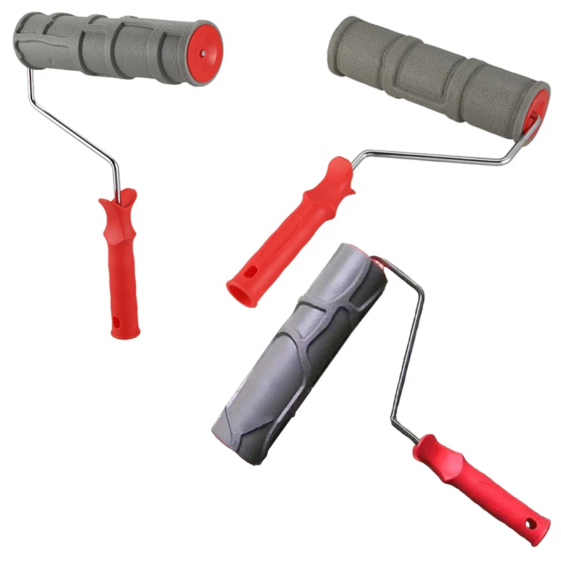 3pcs10 дюймовые тисненые антикварные роликовые кисти Diatom для краски в грязи