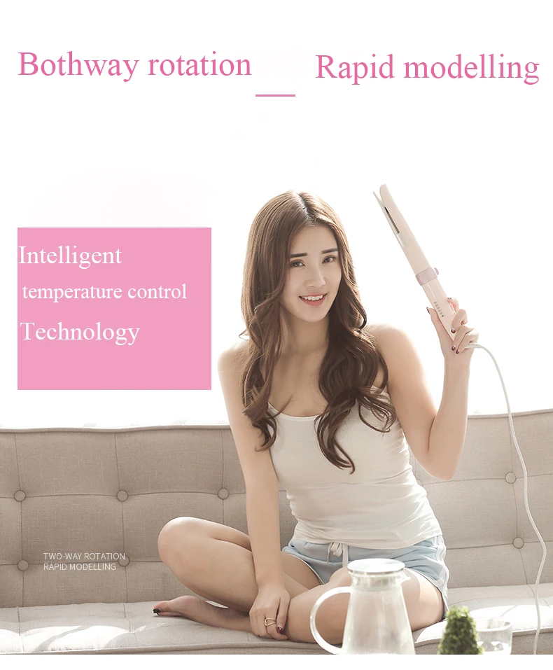 

110-240V double automatic curling iron heating hair care styling tools ceramic big wave curling iron magic hair iron hair styler