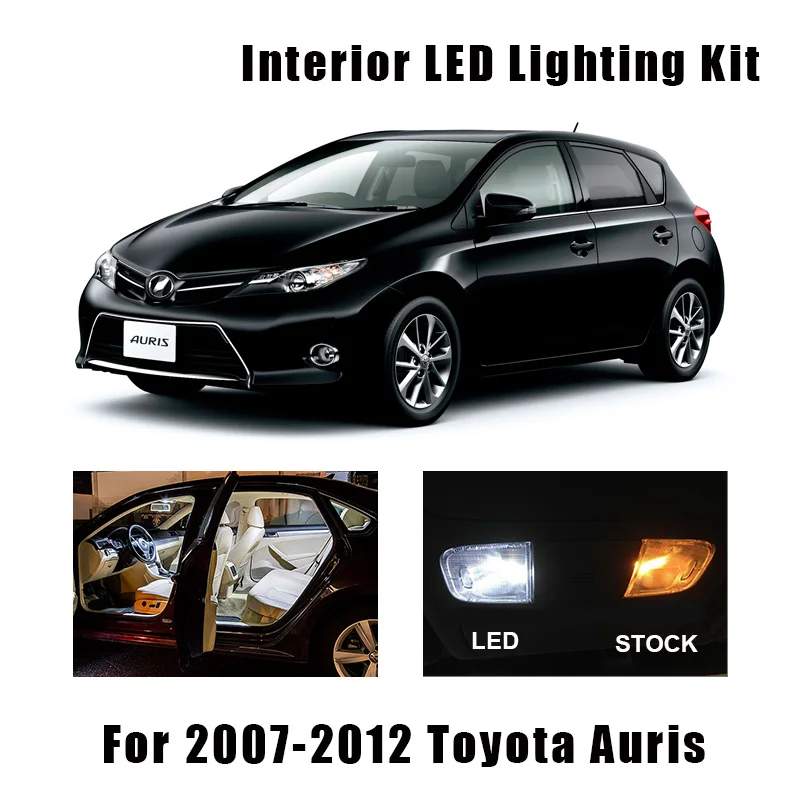 14 шт. белые светодиодные лампы для Toyota Auris 2007-2012 | Автомобили и мотоциклы