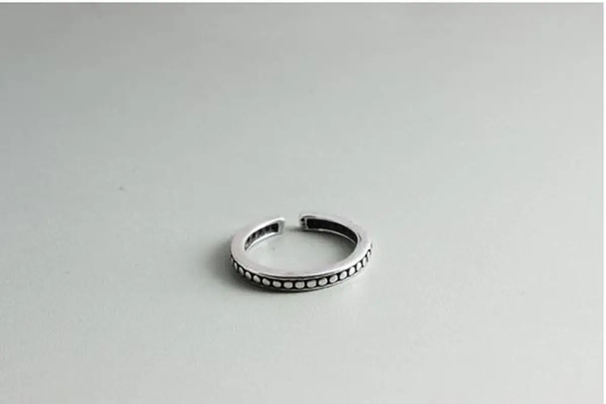 Женское кольцо из серебра S925 пробы корейские ювелирные изделия винтажные