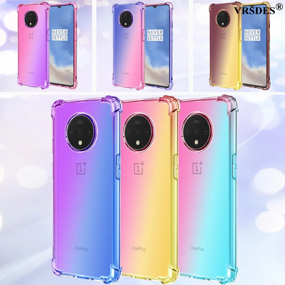 Чехол с градиентным цветом для OnePlus 8 7 7T Pro 6T задняя крышка чехол чехол|Бамперы| |