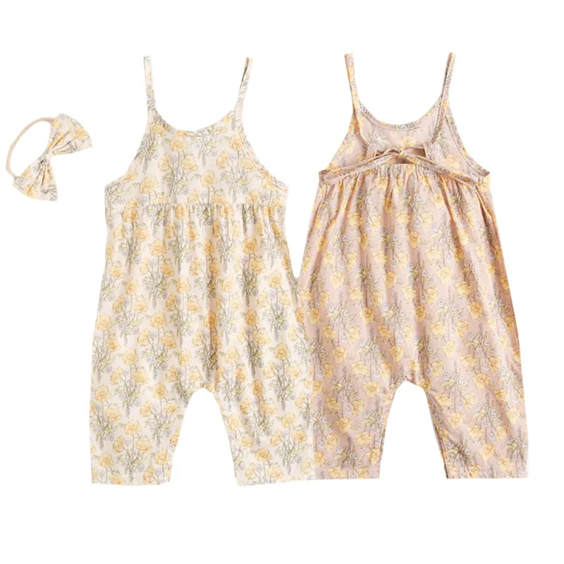 

Korean Style Toddler Baby Girl Romper Infant Baby Girls Jumpsuit Cotton Sleeveless Summer Baby Girls Clothes