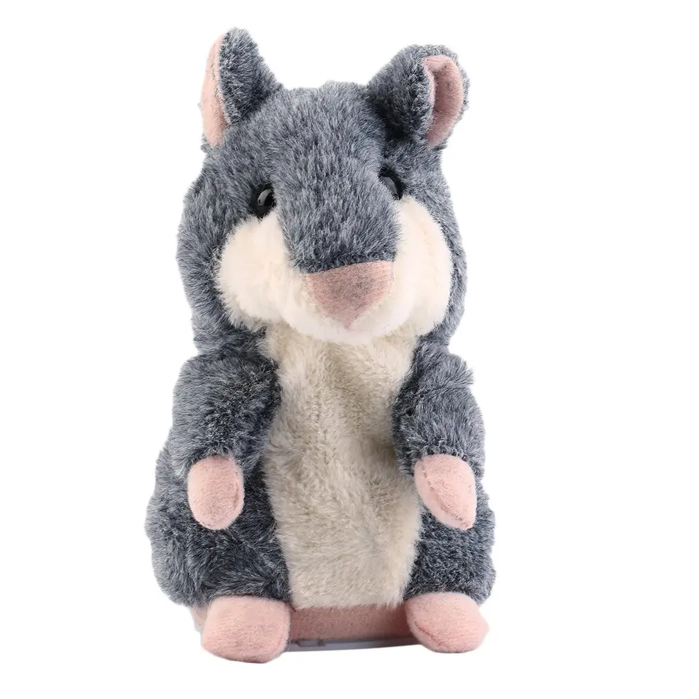 

Lovely Free Shipping Talking Hamster Plush Toy Hot Cute Speak Talking Sound Record Hamster Talking Toys for Children