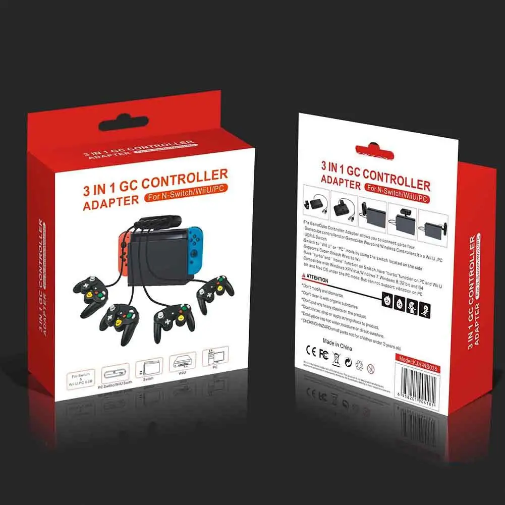 Игровой конвертер с 4 портами для геймпада GC USB адаптер Nintendo Switch NGC/Wii u/PC Star Fighting