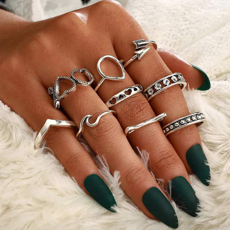 Набор женских колец DIEZI в богемном стиле ювелирные изделия винтажном на палец