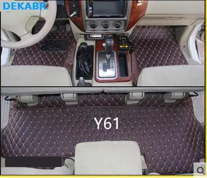 Высокое качество! Специальные автомобильные коврики для Patrol Y61 5 мест 2010-1997 водонепроницаемые ковры для Patrol 2007
