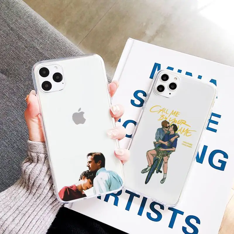 

call me by your name Phone Case Transparent Clear for iPhone 11 12 mini pro XS MAX 7 8 6 6S Plus X 5S SE 2020 XR