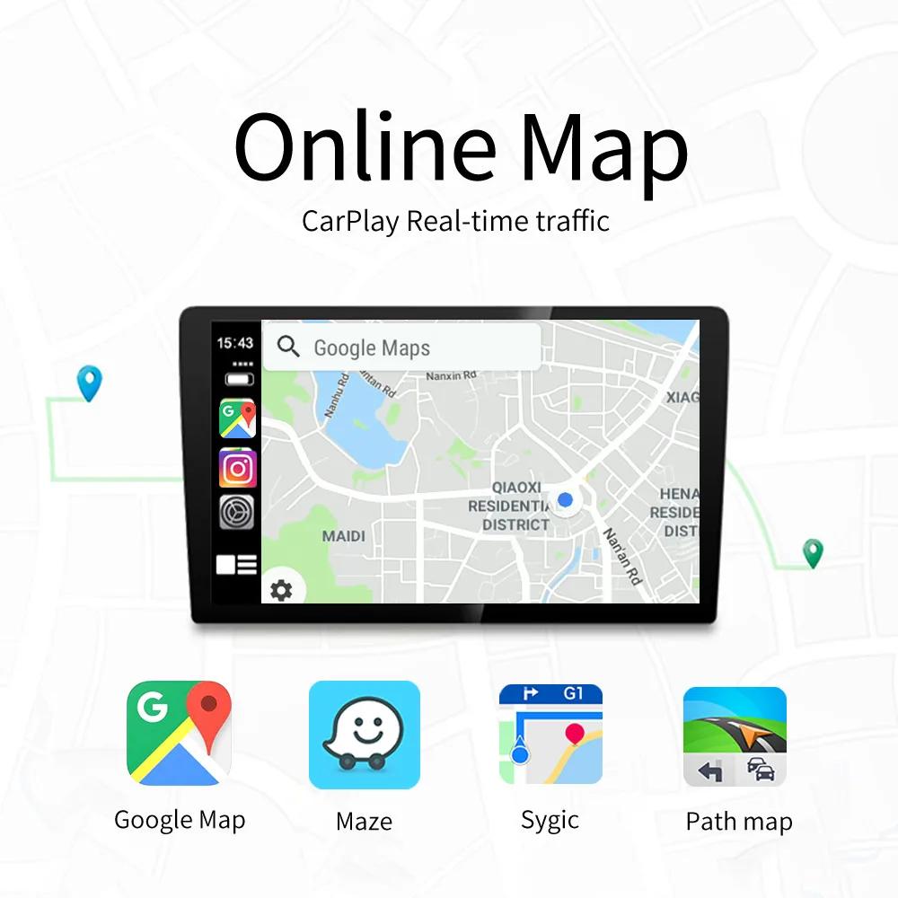 Carlinkit беспроводной Carplay Smart Link Apple CarPlay донгл для Android навигационный плеер Mini USB с