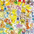 Оригинальные виниловые водонепроницаемые наклейки Pokemon 395080 шт. в упаковке бутылки для воды ноутбук телефон мотоцикл компьютер гитара скейтборд