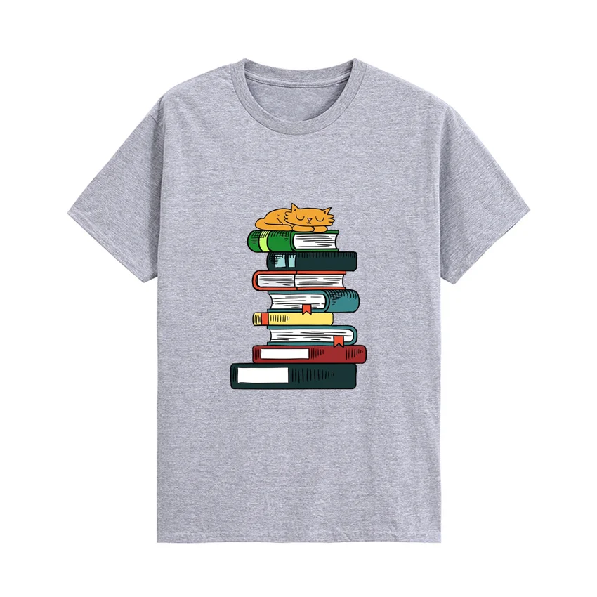 

How To Chill Like A Cat Cartoon Graphic T Shirt Short Sleeve Cotton O-Neck Funny Tee T-Shirts Loose Comfortable Clothes
