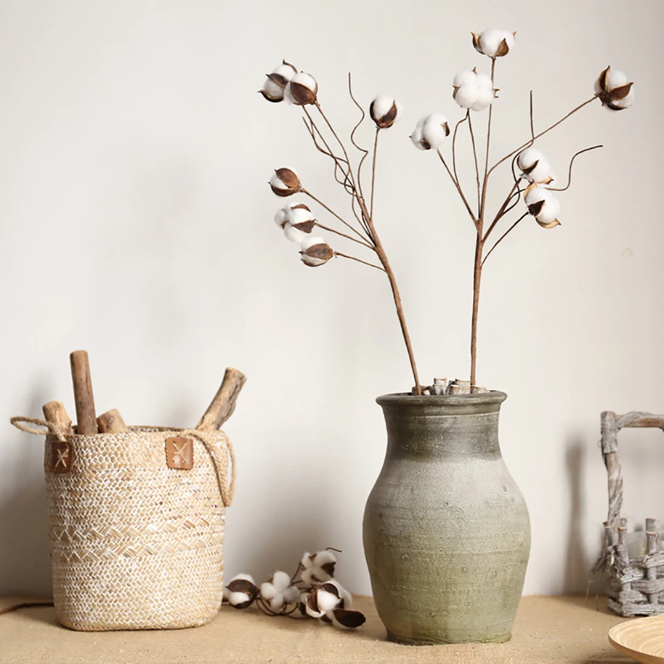 Искусственные цветы букет из хлопка естественно засушенные домашний декор для