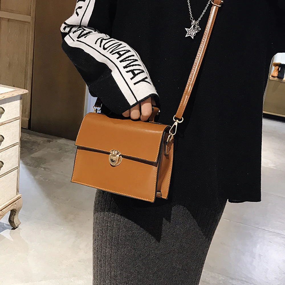 

Women's Bags 2020 Retro Bag for Lady Simple All-match Shoudler Flap Luxury Handbags Women Bags Designer PU Lady Bolsas De Mujer