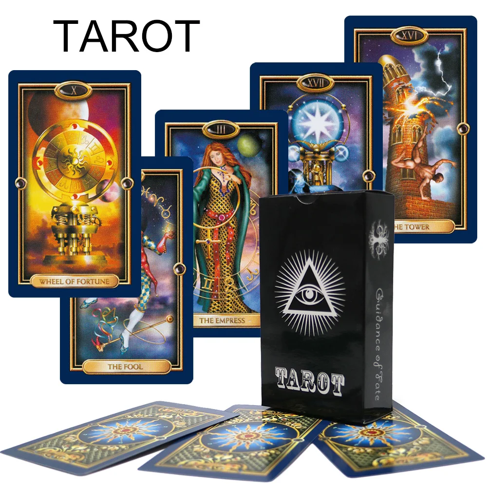 

The Most popular Tarot Deck 78 Cards 2021 Affectional Divination Fate Game Deck English Version Palying Cards For Party Game