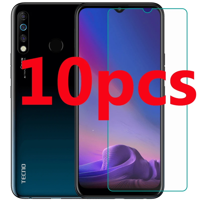 

Закаленное стекло для Tecno Camon 15 12 11 Air Pro Camon12, защитная пленка для экрана tecno Spark 4 5 6, защитное покрытие HD, 10 шт.