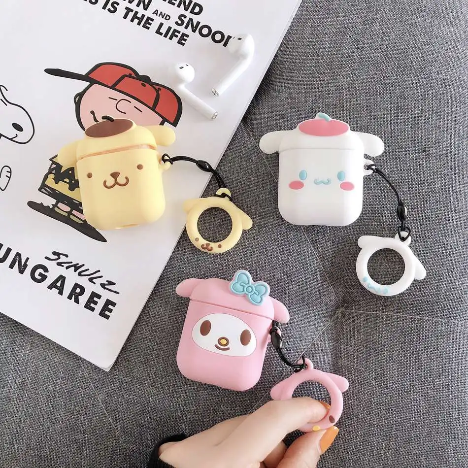 Чехол для наушников AirPods с милым мультяшным рисунком Kawaii Dog чехол Airpods 2/i10/i11/i12 TWS