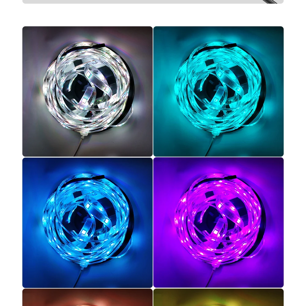RiRi won SMD5050 RGB светодиодный светильник 5 м 10 м 30 светодиодный s/M DC 12 В лента Диодная Гибкая Водонепроницаемая 44 кнопки контроллер адаптер