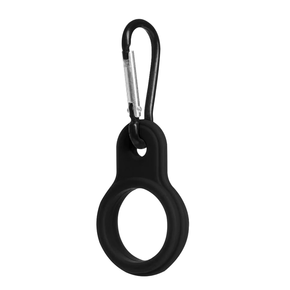 

Silicone Kettle Buckle Outdoor Camp Water Bottle Holder Carabiner (Black)