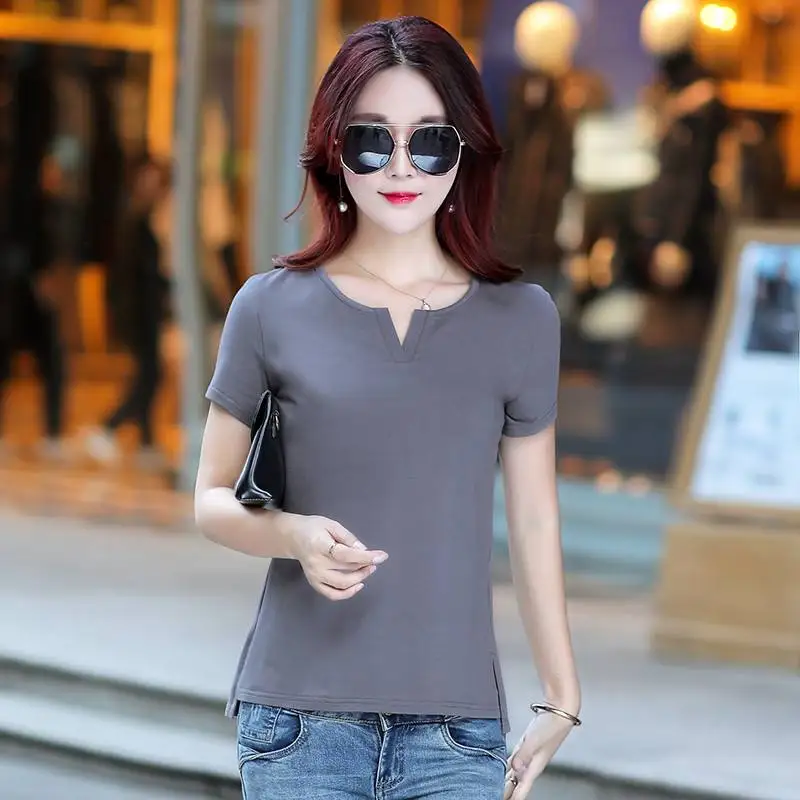 

Tops brown T Shirt Women Short Sleeve Tshirt Women