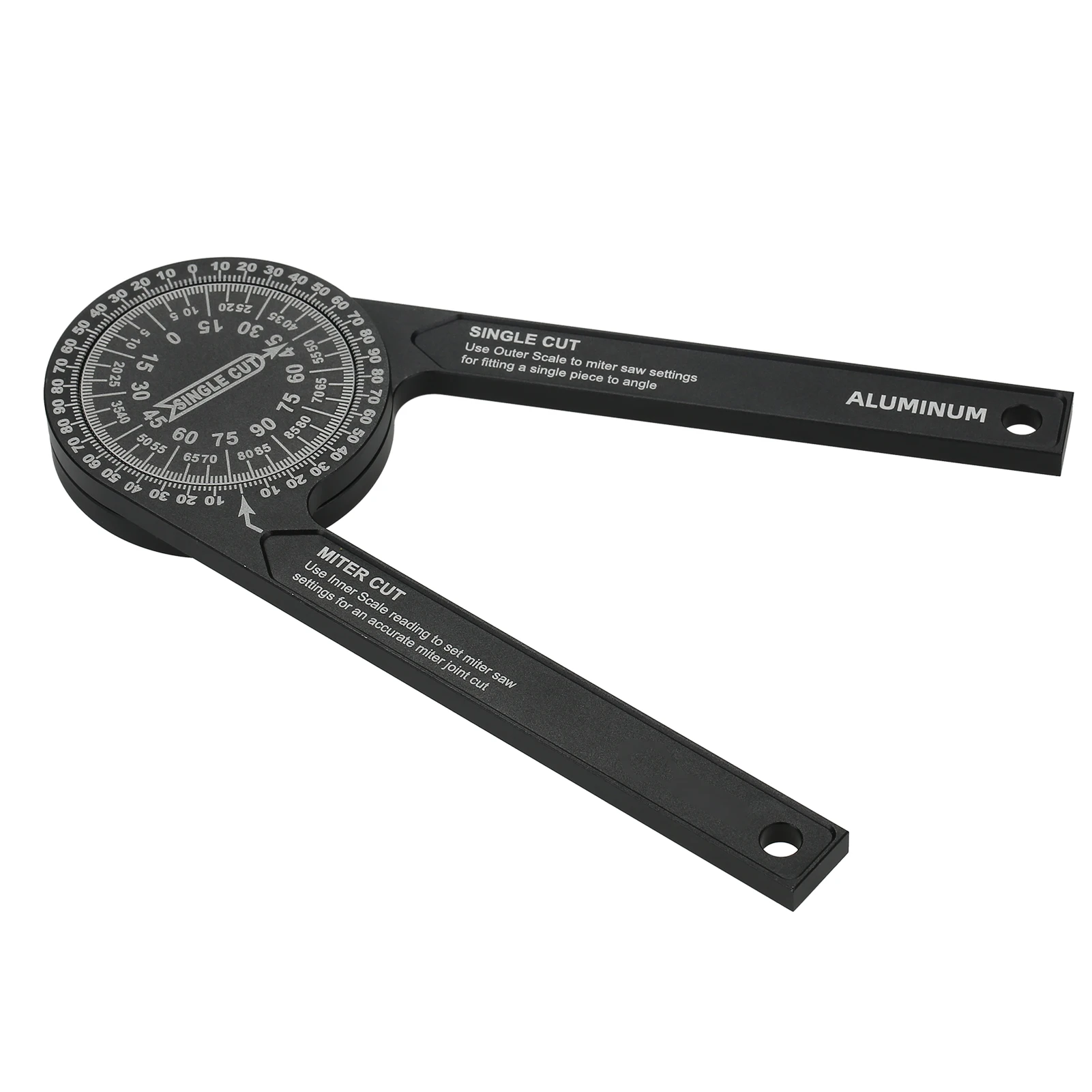 

7in Miter Saws Protractor Rust Proof Accurate Reading Scales Inside&Outside Miter Angle Finder for Carpenters Plumbers Building