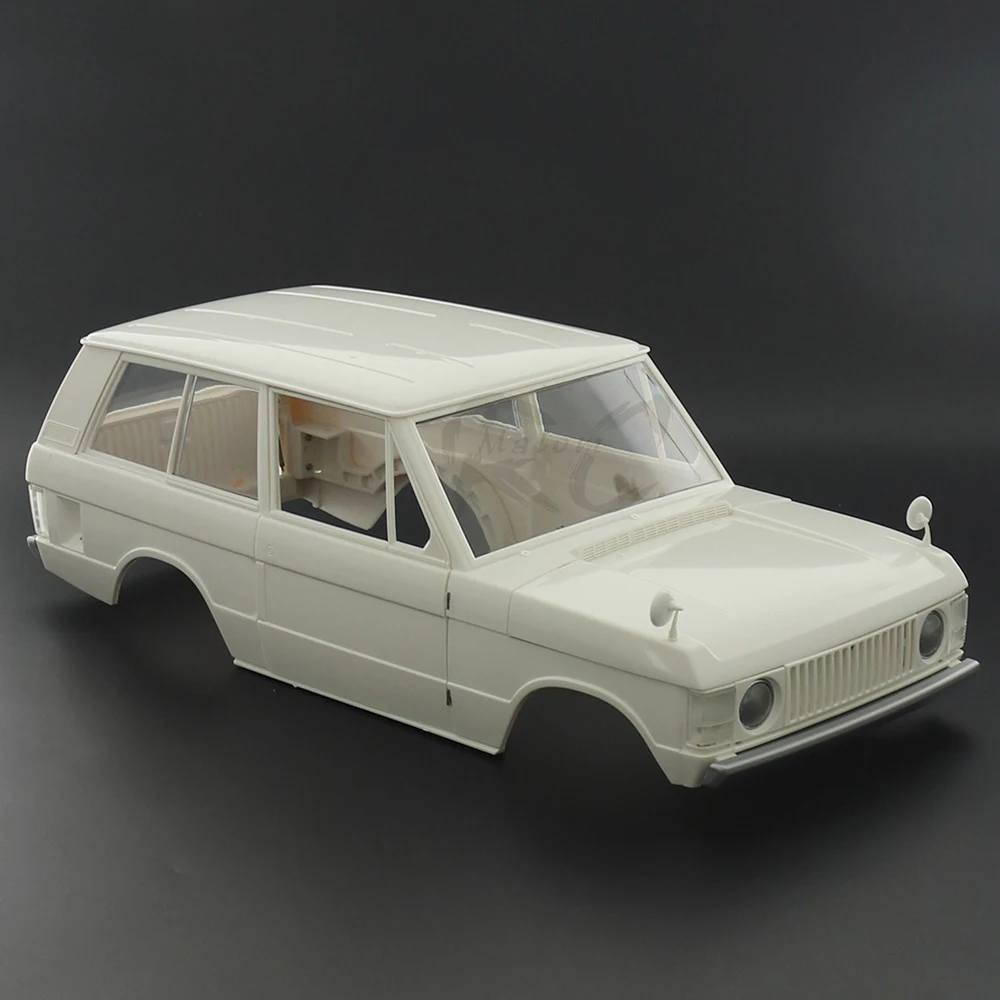 Кузов Range Rover Hard Body Shell с колесной базой 313 мм, комплект интерьера кабины, центральной консоли и сидений для 1/10 RC Crawler TRX4 Axial SCX10 II.