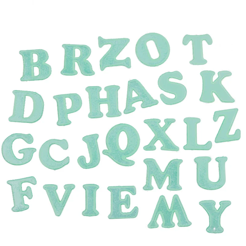 

Golw in the Dark Letter Stickers Children's Room Wall Decoration 3D Plastic Luminous 26 English Letter Wall stickers Home Decor