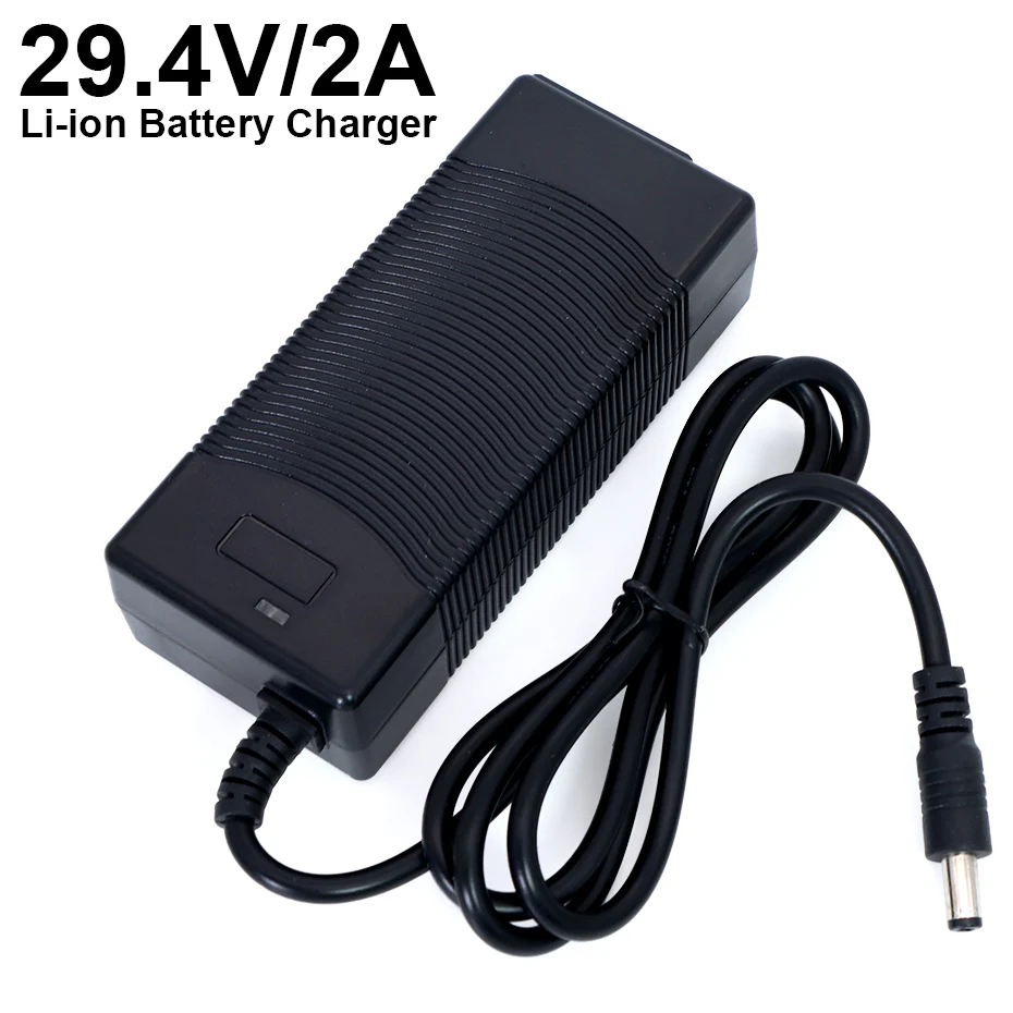 

29.2V 2A 7series lithium battery charger 18650 battery charger 29.2V Constant current charger 2A current DC 5.5*2.1MM + EU plug