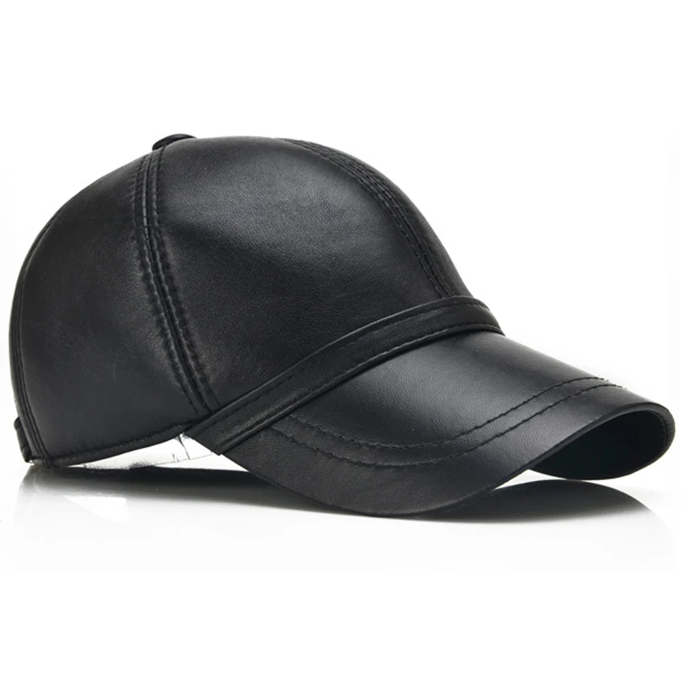 Бейсболка мужская из натуральной овечьей кожи на осень/зиму 2020 | Аксессуары для