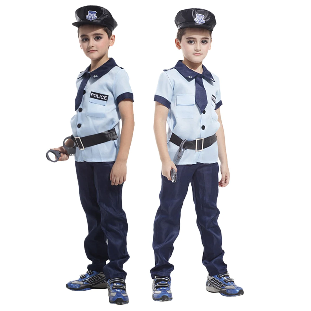 Наряды Америка полиция ролевые игры костюмы комплект с рубашкой брюки шляпа