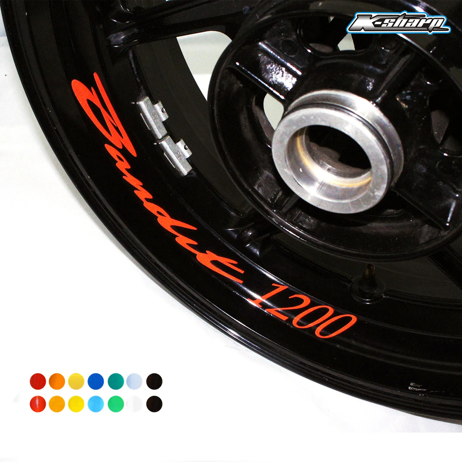 Motorcycle 8 X custom inner wheel decal wheel reflective wheel sticker stripe For SUZUKI  BANDIT1200 bandit 1200