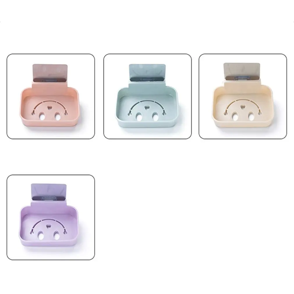 Креативный дренаж для мыла коробка самоклеящаяся настенный держатель