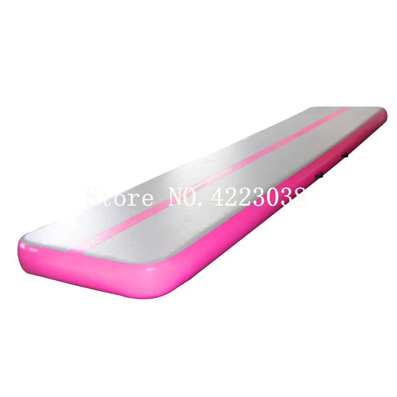 Скидка Бесплатная доставка 8 м воздушный трек коврик для гимнастики толщиной 4/8 дюйма надувной гимнастический воздушный трек коврик для гимнастик...