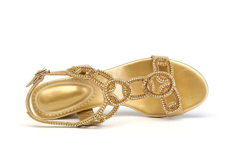 2020 Новый дизайн женские Роскошные блестящие стразы Сандалии гладиаторы с