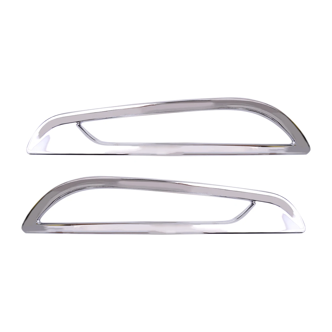 1 пара Автомобильная ABS хромированная лампа заднего противотуманного фонаря