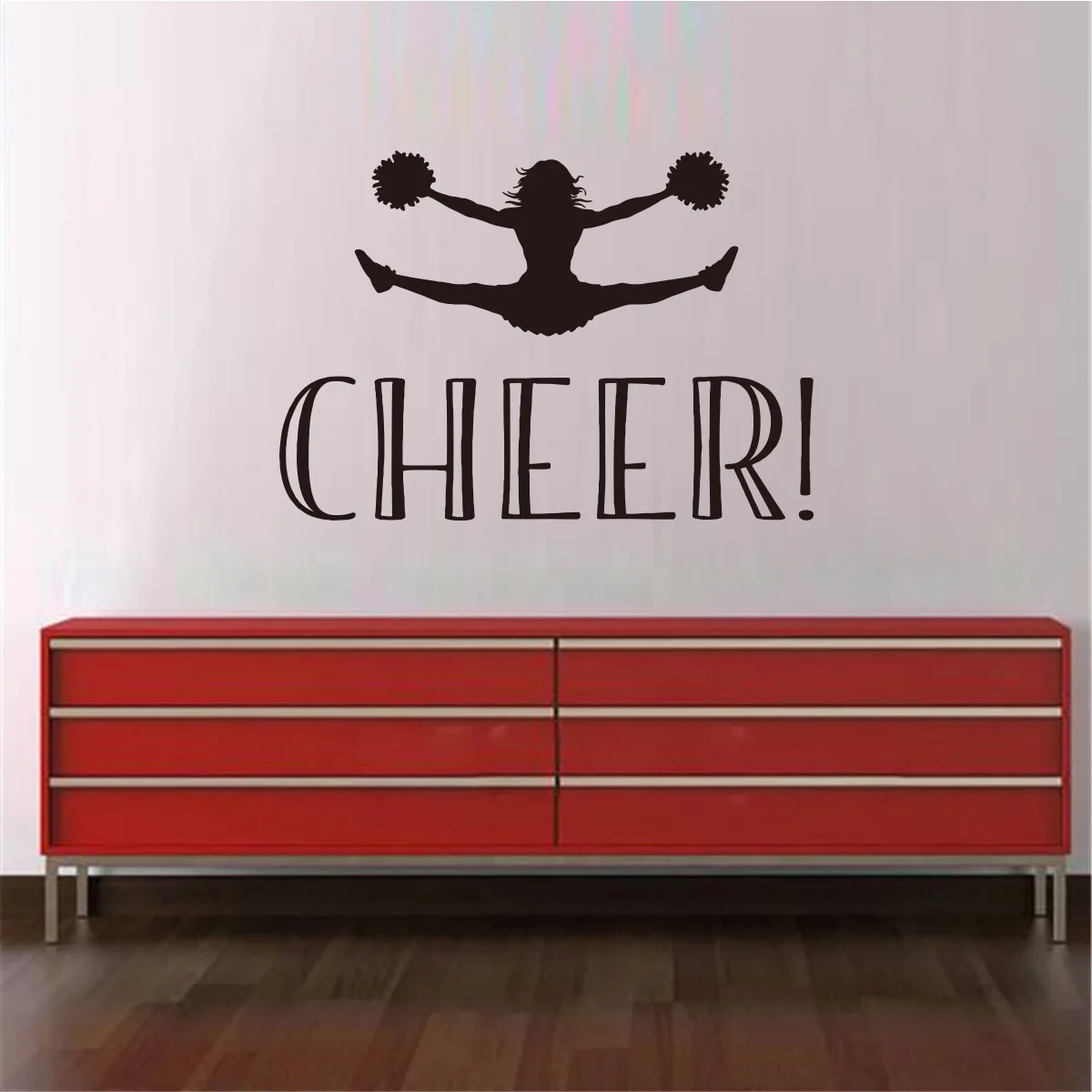 Cheer Come on Gym креативные настенные наклейки гостиная спальня семейная витрина