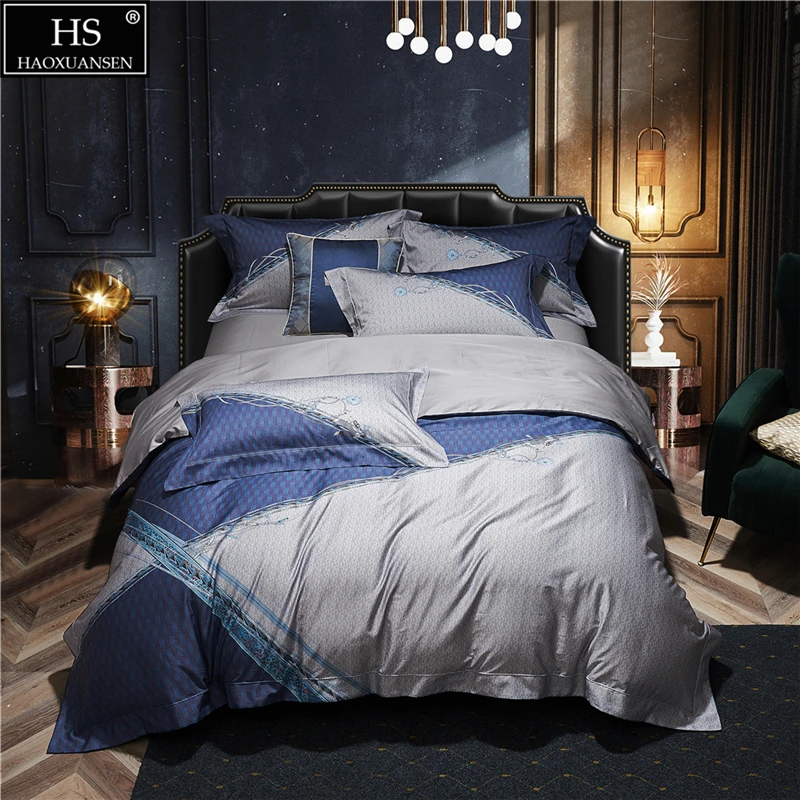 Leopard Necklace Pattern 4pieces Bedding Sets Digital Printing Bed Sheets Pillowcase Duvet Cover Queen King Size