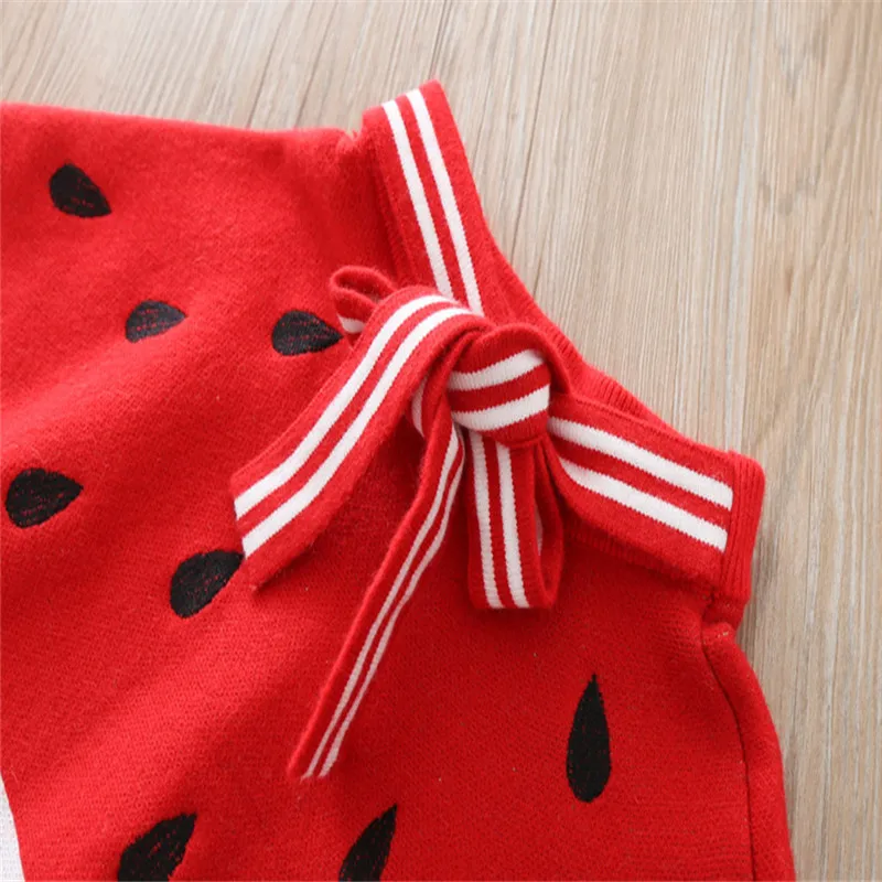 

Girls thick warm sweater dress Toddler Baby Kids Girls Fruit Warm Sweater Knit Crochet Tops Ruched Set #4O23