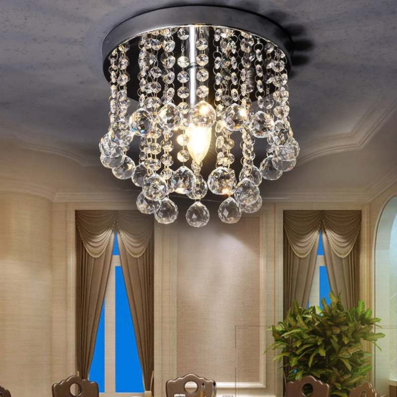 

Modern crystal royal Ceiling Light Plafonnier E14 LED vintage art deco ceiling Lamp for Living room restaurant hallway balcony